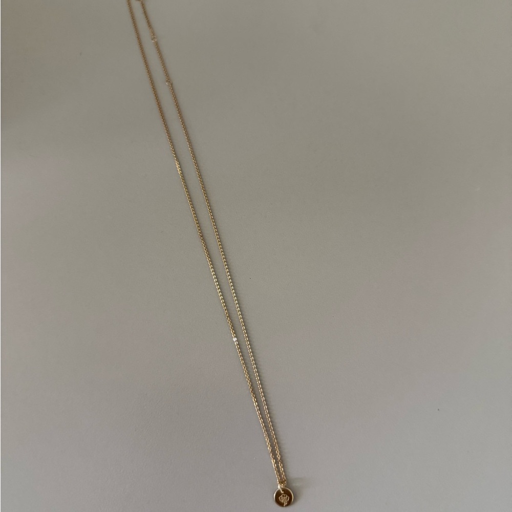 Gold Birth Flower Necklace